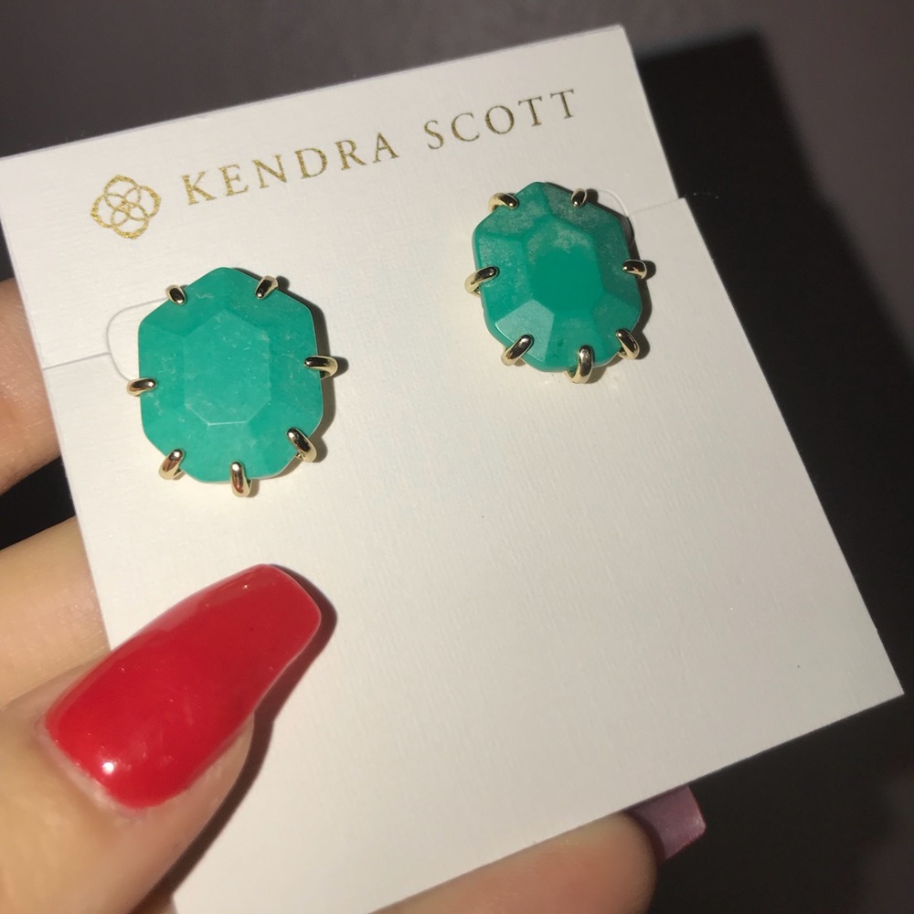 Kendra Scott Morgan stud Teal